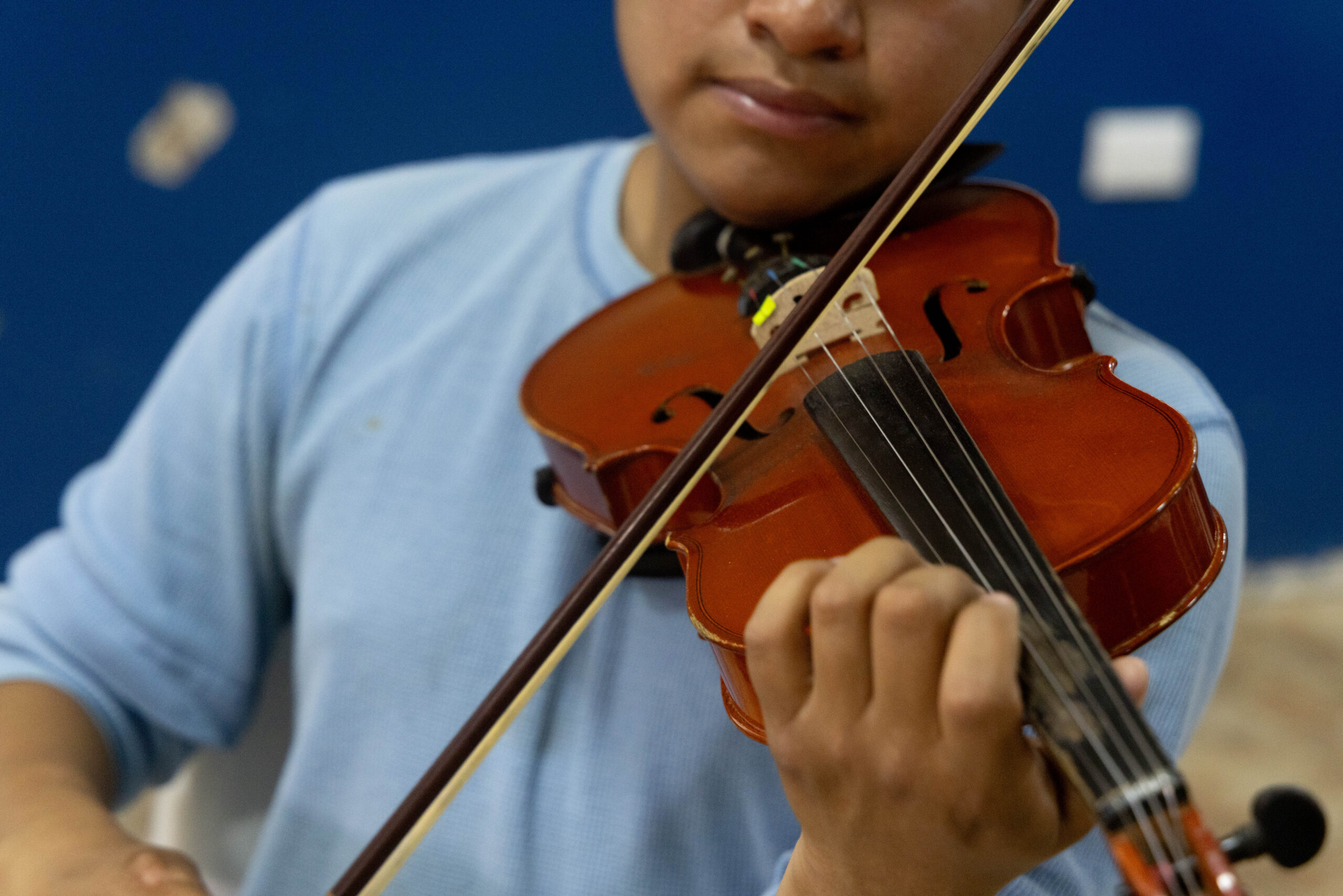 Detalle de un violín