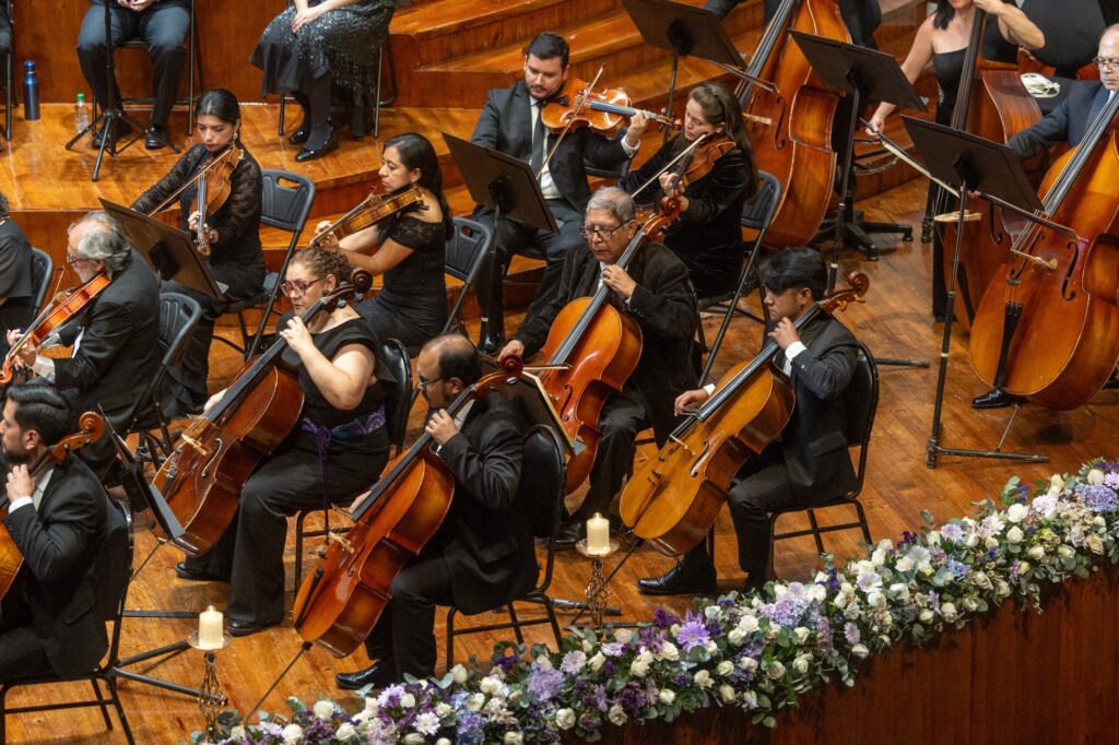 Orquesta Sinfónica Nacional de Guatemala durante una presentación